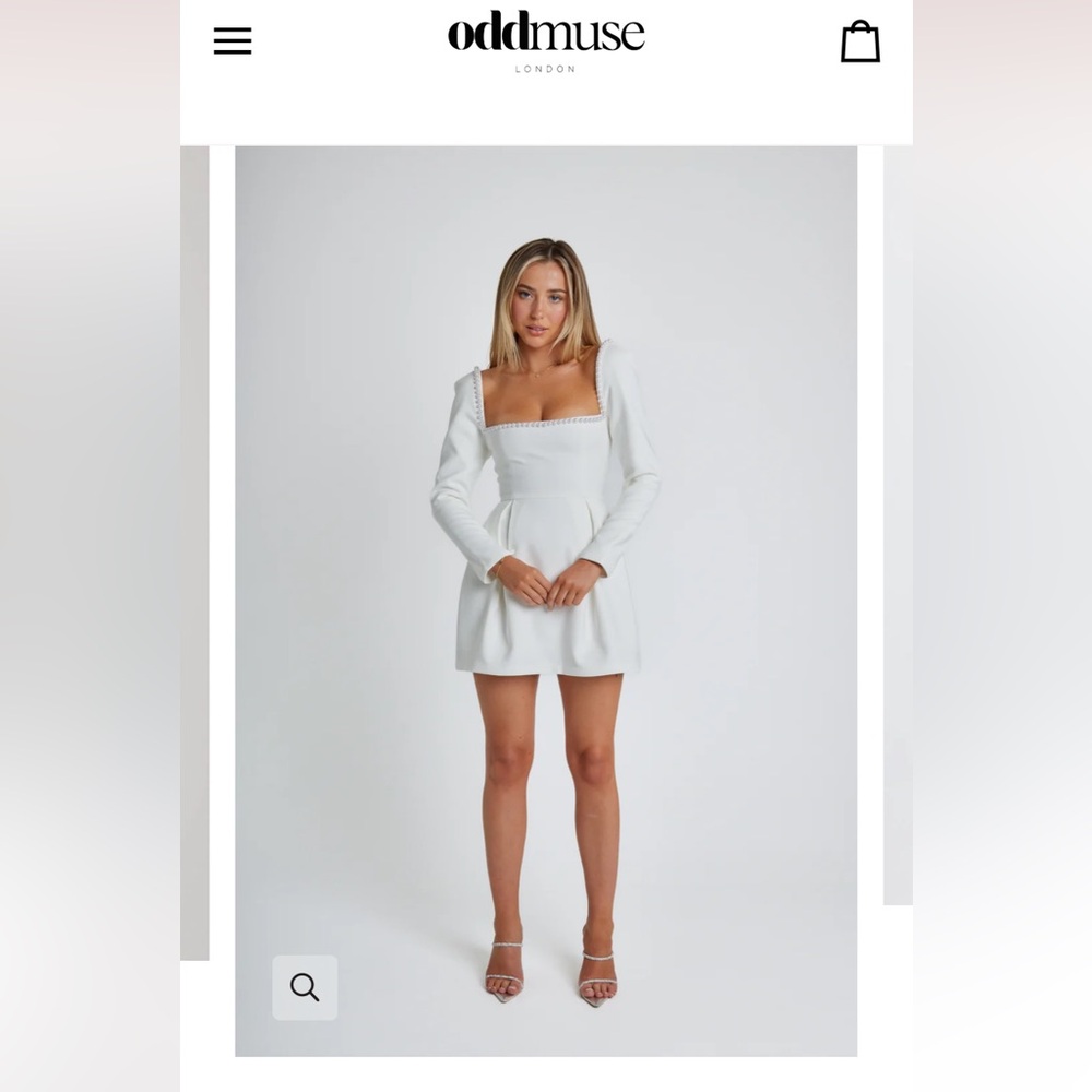 Oddmuse white dress / perfect for a bridal dress